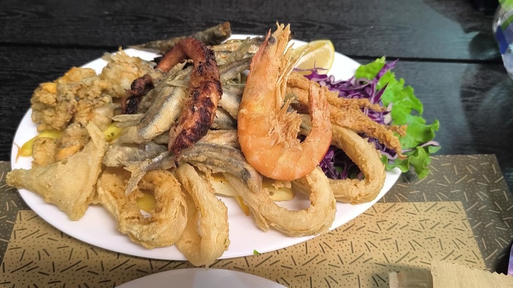 Fried calamari and shrimp